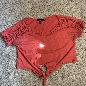 Salmon Crop top